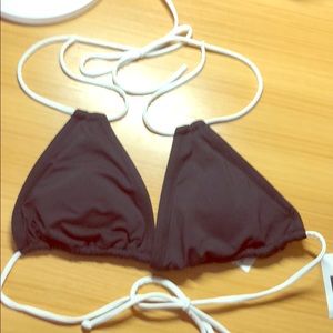 Gap halter strong bikini top - black - Small